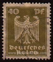 Germany #335 Used - 1924 40pf.  - Birds, Eagle