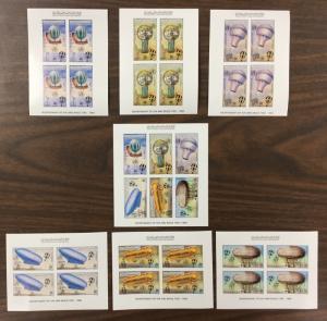 (BJ Stamps) LIBYA, #1144a-f. 1983 IMPERF sheets of 6 & 4 (7 total). MNH. $75.00