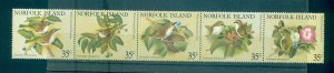 Norfolk Is. - Sc# 267. 1981 Birds. MNH  Strip $2.75.