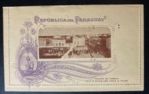 1900s Asuncion Paraguay Postal Stationery Postcard Cover New Year 