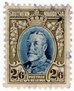 (I.B) Southern Rhodesia Revenue : Duty Stamp 2/6d (perf 11.5)