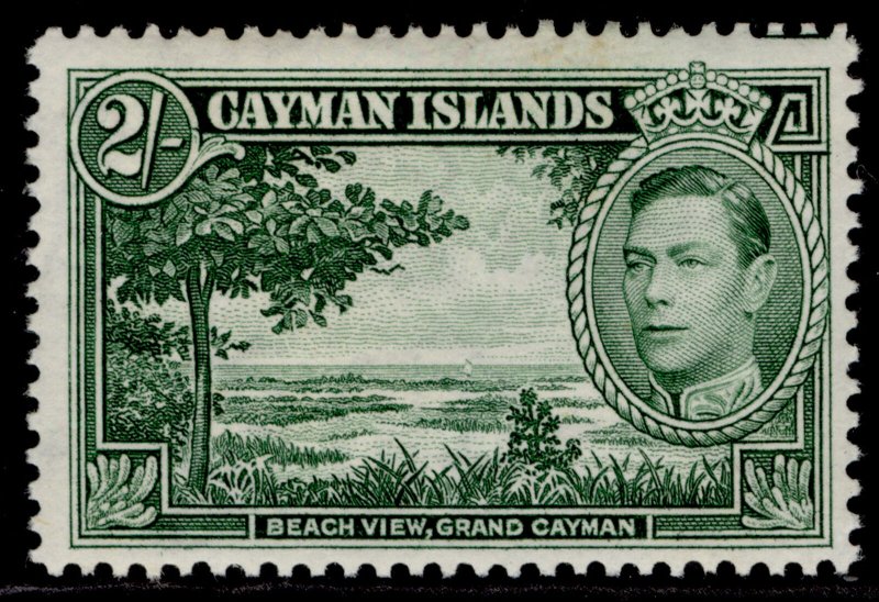 CAYMAN ISLANDS GVI SG124, 2s yellow-green, M MINT. Cat £55. 