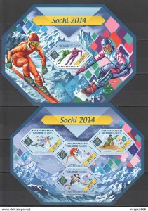 2014 Solomon Islands Olympic Games Sochi Sport #2687-91 1+1 ** Ls258