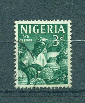 Nigeria sc# 105 (3) used cat value $.25