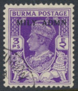 Burma  SC# 36 Used OPT MILY ADMIN see details & scans 