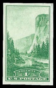 PCBstamps   US # 756 1c Yosemite, green, MNH, (5)