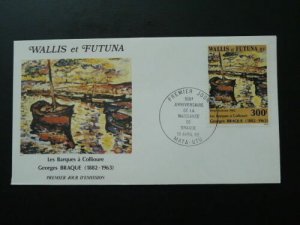 paintings Georges Braque impressionist FDC Wallis & Futuna 60940