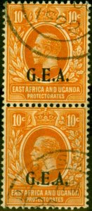 Tanganyika 1922 10c Orange SG73 Very Fine Used Pair (Variants Available)-Vari...