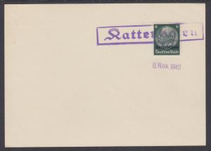 Lorraine Sc N46 used on 1940 Hattenhofen Postal Card, VF