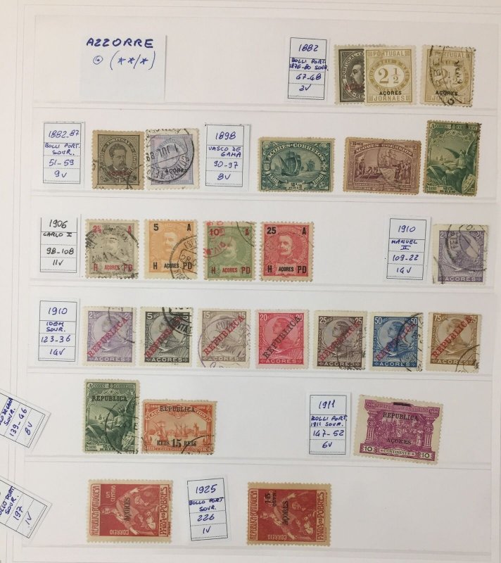 Portugal Cols. India Angola 1890s/1950s Used MH MNH Collection(ApX 600+) GM2824