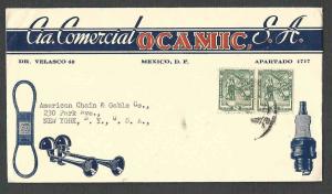 Ca 1938 COVER MEXICO CITY AUTOMOTIVE & MACHINE PARTS