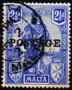 Malta.1926 2 1/2d S.G.148 Fine Used