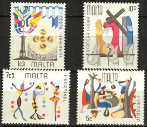 Malta 1976 Folk Customs set of 4 MNH