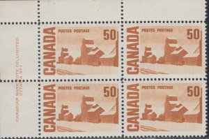 Canada UNITRADE MNH  # 465A    UL    Plate 1    Corner Block