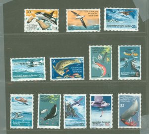 Australian Antarctic Territory #L23-L34  Single (Complete Set)