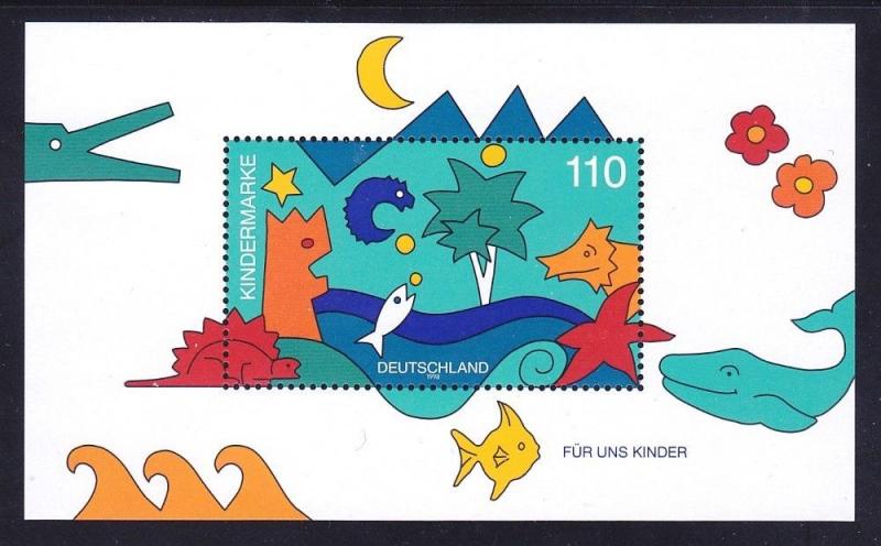 Germany 2000 MNH 1998 For the Children Souvenir Sheet Very Fine
