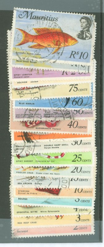 Mauritius #339-356 Used Single (Complete Set)