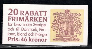 SWEDEN SC# 1828a COMPLETE BKLT VF/MNH