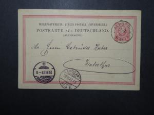 Germany 1887 Postal Card to WINTERTHUR Switzerland (II) - Z12318