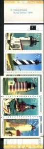 USA SC# 2474 BK171 Lighthouses plate 5 NOTE 1 pane seerated 15 stamps all MNH