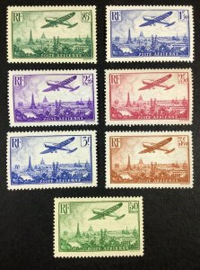 MOMEN: FRANCE SC #C8-C14 1936 AIRMAIL MINT OG NH LOT #68232