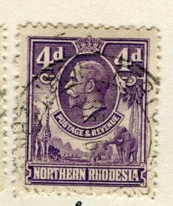 NORTHERN RHODESIA; 1930s early GV issue fine used 4d. value