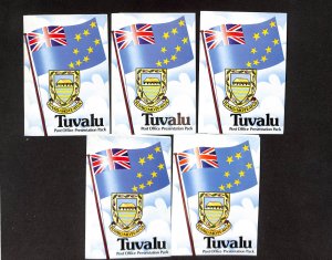 Tuvalu Post Office Presentation Packs, 5 Different, 216 270, 1984 Mint NH