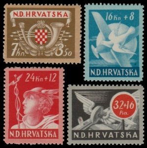 ✔️ CROATIA 1944 - AVIATION RAILWAY - SC. B52/B55 ** MNH OG [CR150]