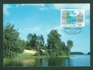 Finland. Maximumcard # 6.  1986.  2.20 Mk. Lakeside From Saimaa.