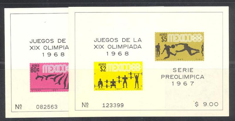 Mexico C331a 1967 Olympics Mint VF NH