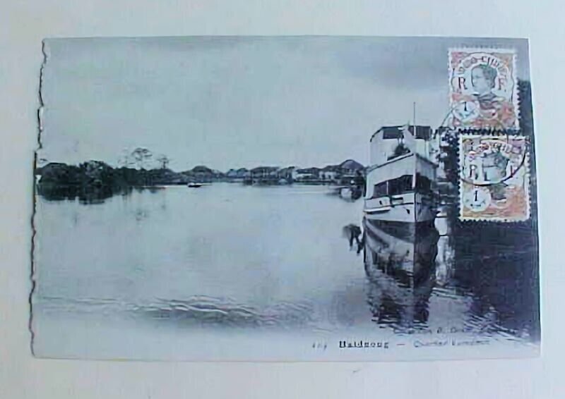 INDO CHINA PICTURE OF VILLAGE HAIDNONG 1927