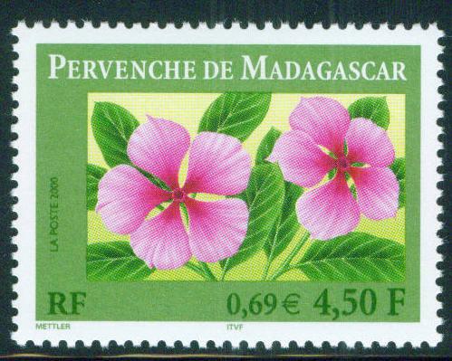 FRANCE Scott 2767 MNH** 2000 Periwinkle Flower stamp