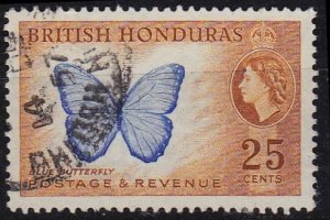 BRIT. HONDURAS BELIZE [1953] MiNr 0148 ( O/used ) Schmetterlinge