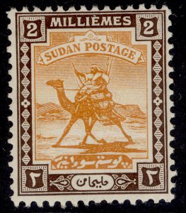 SUDAN GV SG32, 3m mauve & green, M MINT.