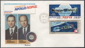 SC#1569-70 10¢ Apollo-Soyuz Mission: Fleetwood (1975) Unaddressed