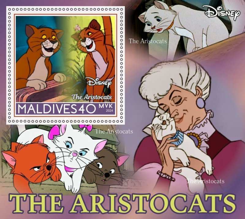 Stamps. Cartoons. Disney. 2024 year 8 sheets perforated MNH**