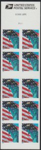 3978a, Booklet pane of 10. Lady Liberty & Flag , MNH.