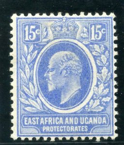 K.U.T. 1907 KEVII 15c bright blue MLH. SG 39. Sc 36.