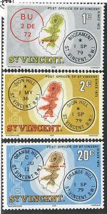 St. Vincent; Scott 548, 549, 558; 1979; Unused; NH