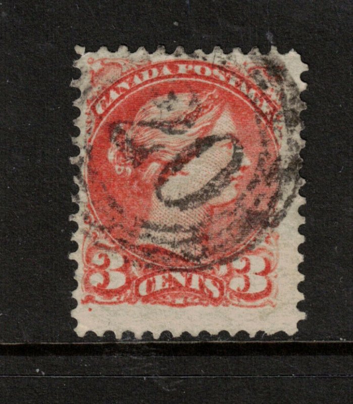 Canada #41 Used With 4 Ring 20 Cancel 