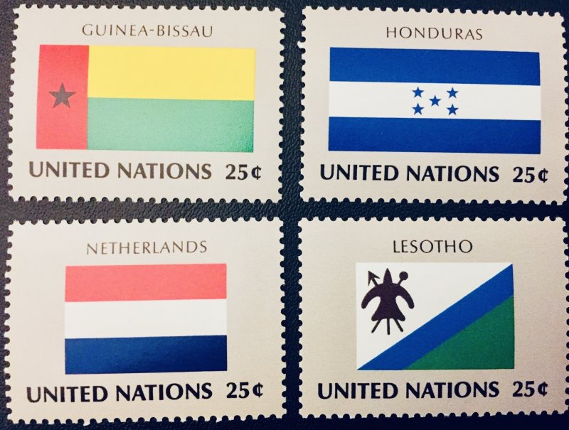United Nations NY #554-569 25¢ Nations Flags (1989). MNH