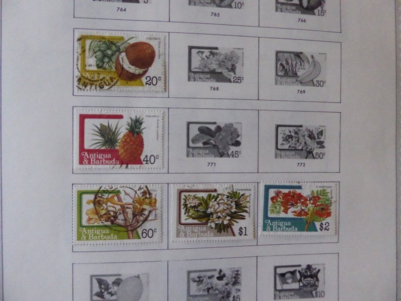 Antigua 1976-1984 Stamp Collection on Alb Pgs