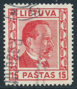 Lithuania, Sc #298, 15c Used