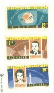 Vietnam/North (Democratic Republic) #291-293 Unused Single (Complete Set) (Space)