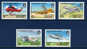 ALDERNEY 1985 Alderney Airport; Scott 18-22; MNH
