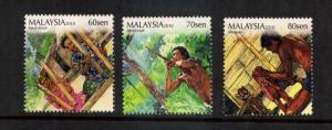 Aborignal's of Malaysia  3 var  mnh