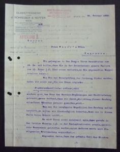 JUDAICA - EARLY ADVERTISING DOCUMENT - MEMO PAPER R! austria yugoslavia J15