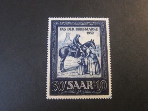 Germany SAAR 1952 Sc B91 set MH