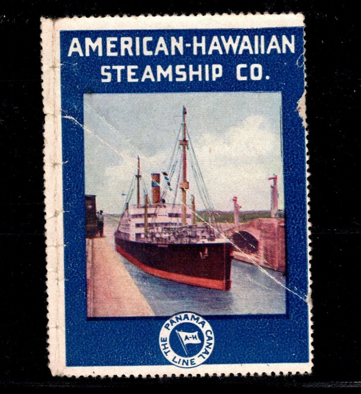 ED-287 OAS-CNY  CINDERELLA STAMP    -AMERICAN HAWAIIAN STEAMSHIP CO.