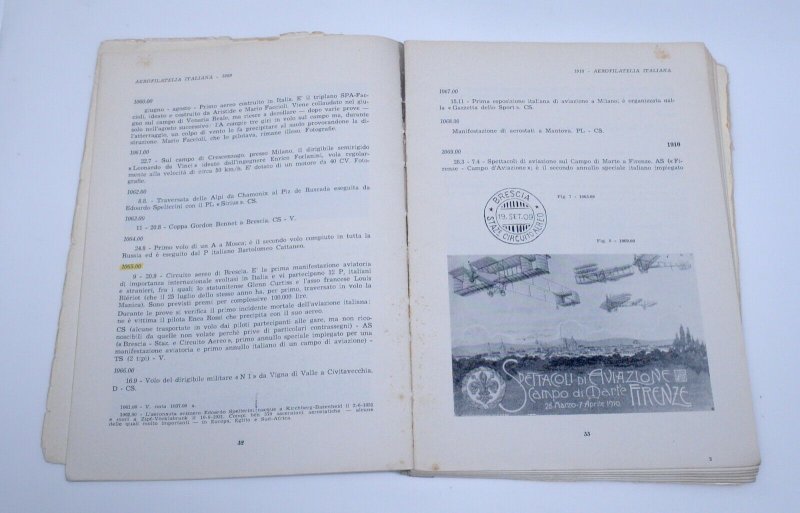 Aerofilatelia Italiana Catalogo ITALY Airmail Catalog FERNANDO CORSARI 1784-1940 